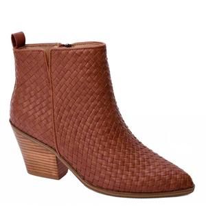 NEW CORKYS FOOTWEAR come and get it leather booties in bourbon